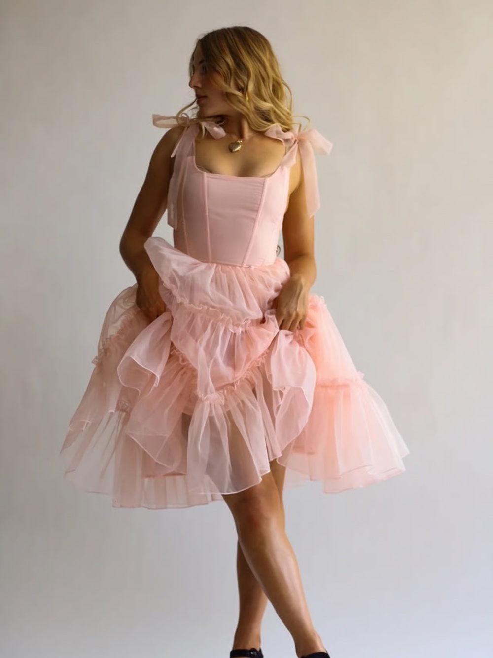 Wild Rose & Sparrow Siena Dress in Pink NWT - Picture 1 of 4